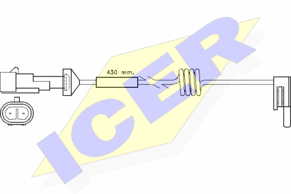 Senzor de avertizare,uzura placute de frana 610235 E C ICER